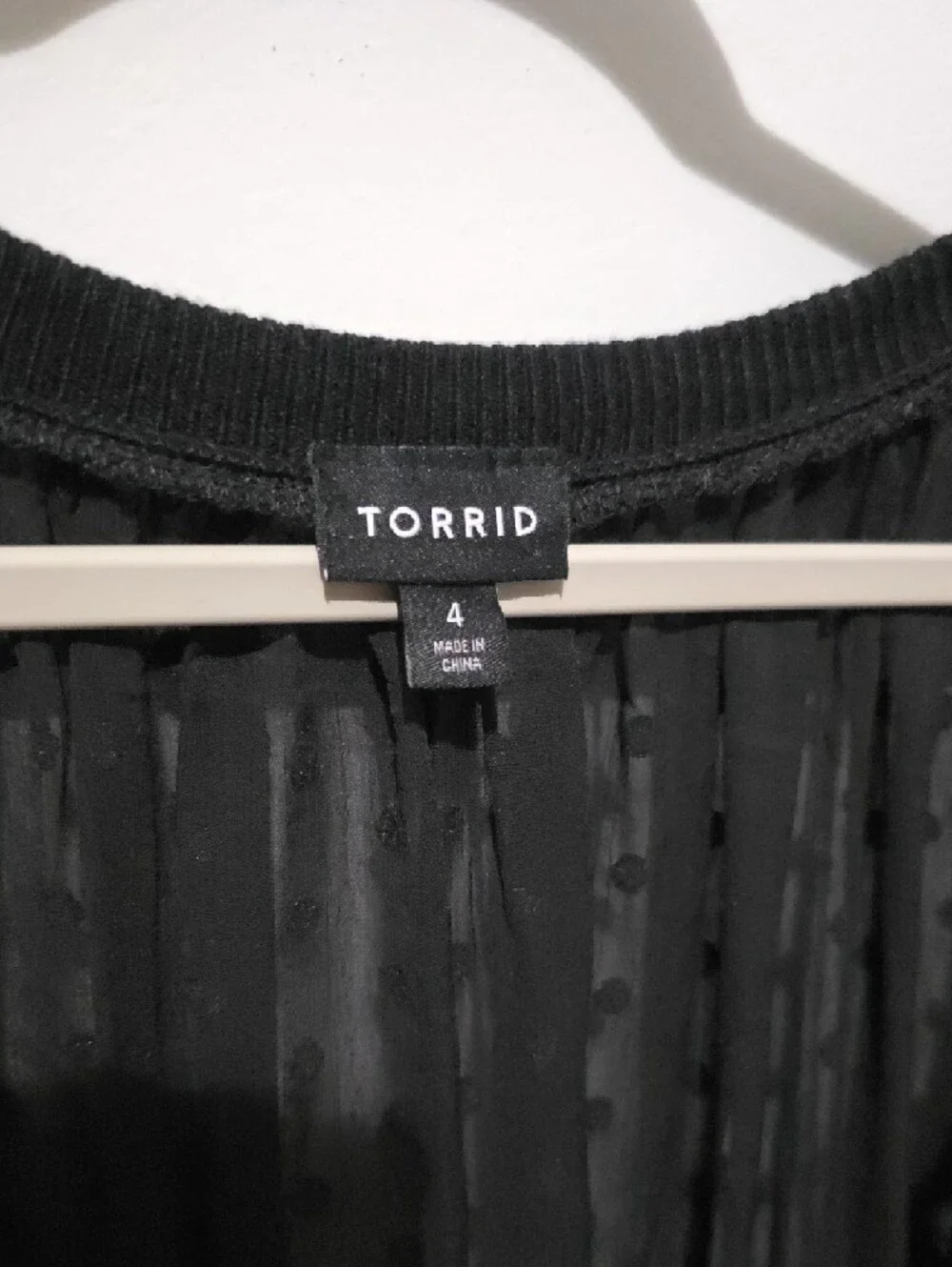 torrid Black Sheer Polka-Dot Button Cardigan Top - Picture 2 of 3